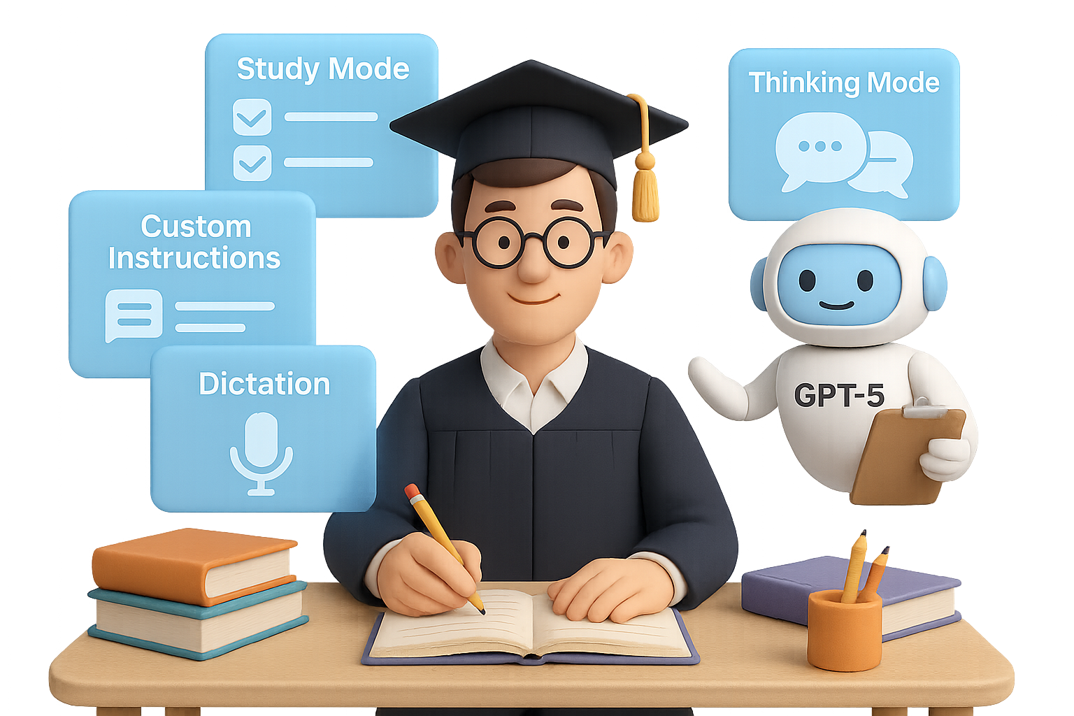 Automate Your PhD Workflow with GPT-5 Modes