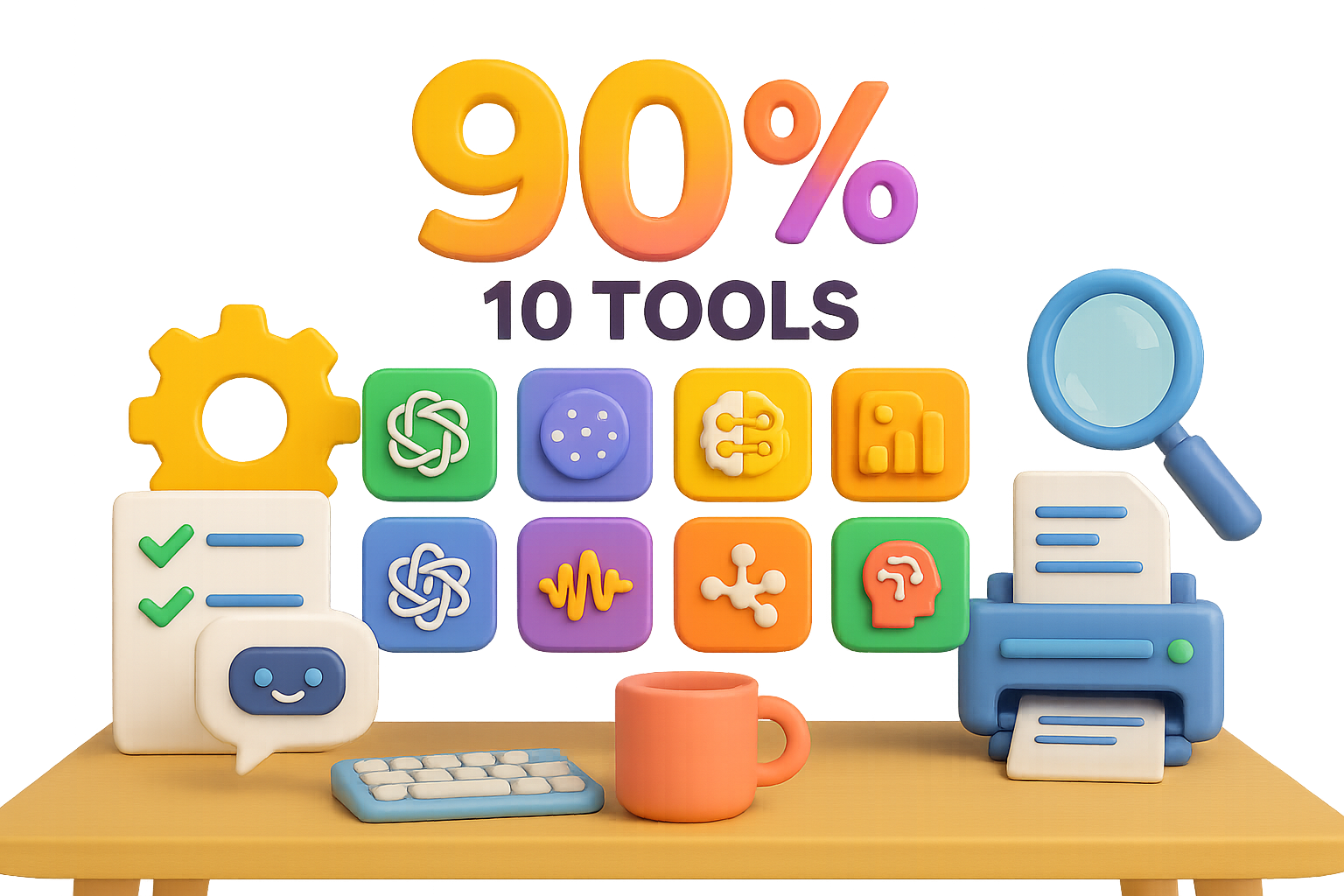 Master 90% of AI Results with 10 Tools