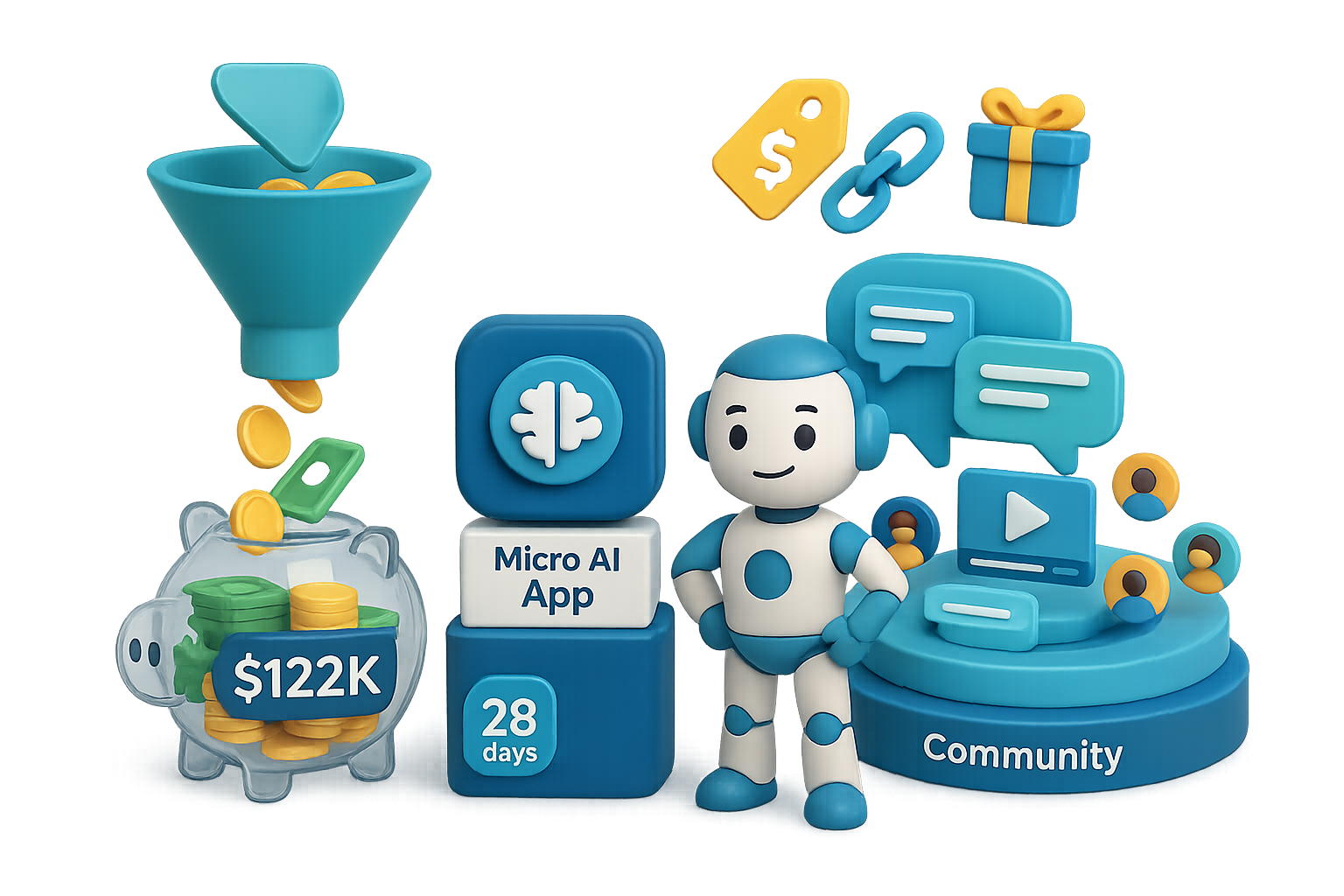 Earn $122K in 28 Days: Build AI Tool Hubs