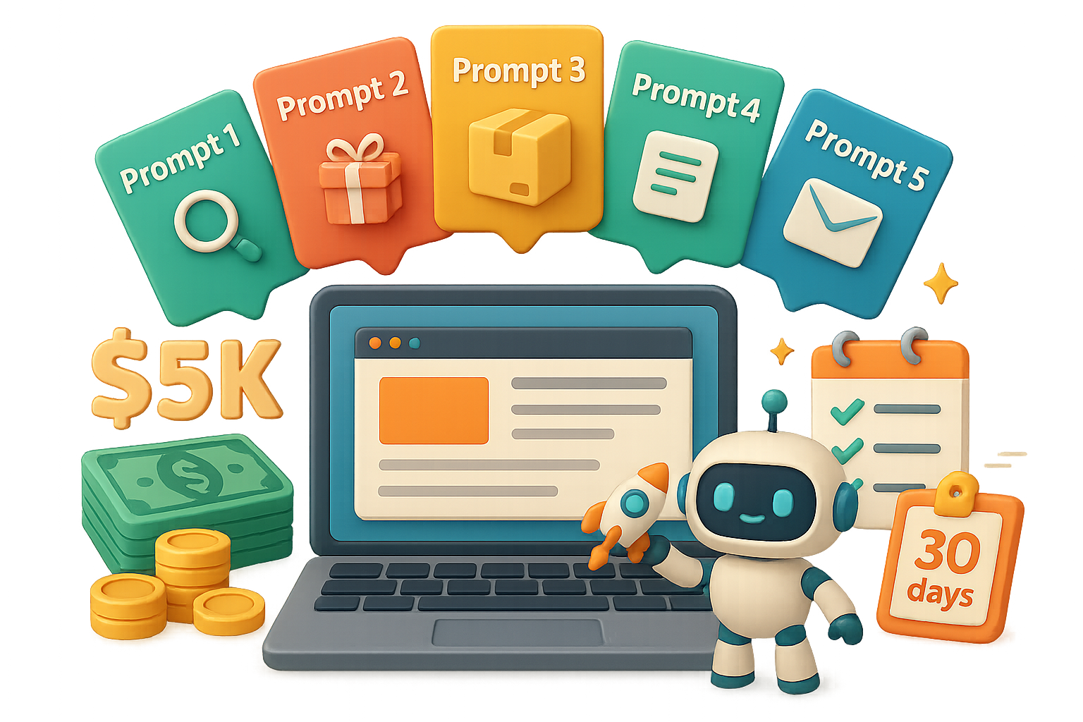 Earn $5K/Month with 5 AI Prompts